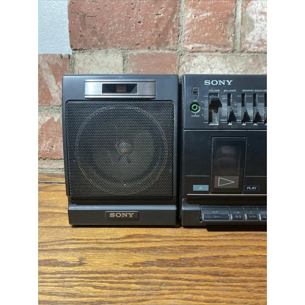 Sony CFS-W350 Dual 📻 Cassette AM/FM Radio Boombox Recorder
